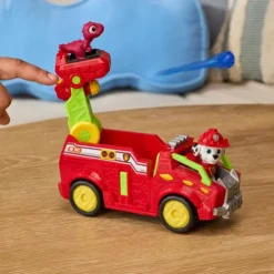 Paw Patrol The Dino Movie Marshall Dino Rescue Fire Truck Playset