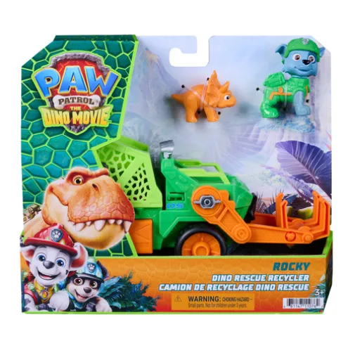 Paw Patrol The Dino Movie Rocky Dino Rescue Recycler Playset