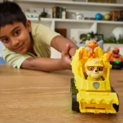 Paw Patrol The Dino Movie Rubble Dino Rescue Bulldozer Playset