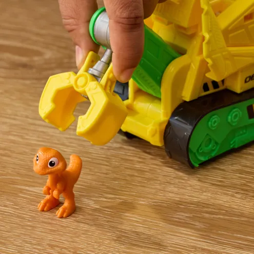 Paw Patrol The Dino Movie Rubble Dino Rescue Bulldozer Playset