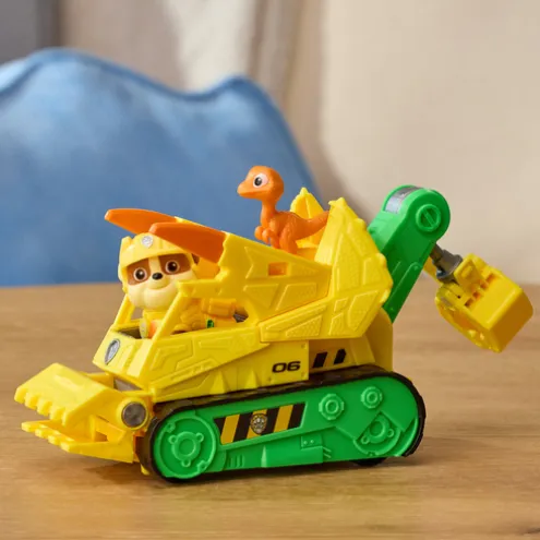 Paw Patrol The Dino Movie Rubble Dino Rescue Bulldozer Playset