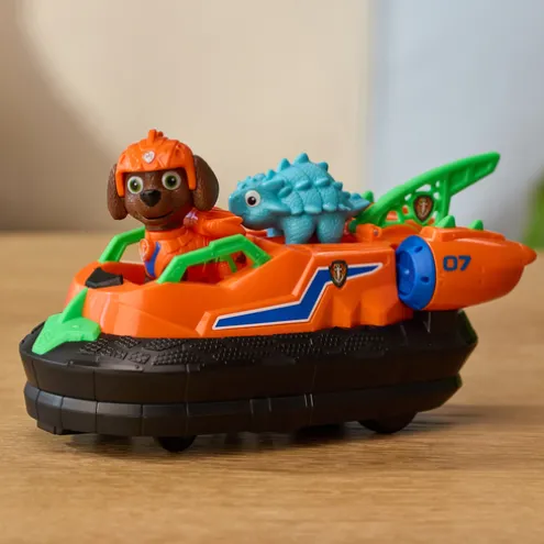Paw Patrol The Dino Movie Zuma Dino Rescue Hovercraft Playset