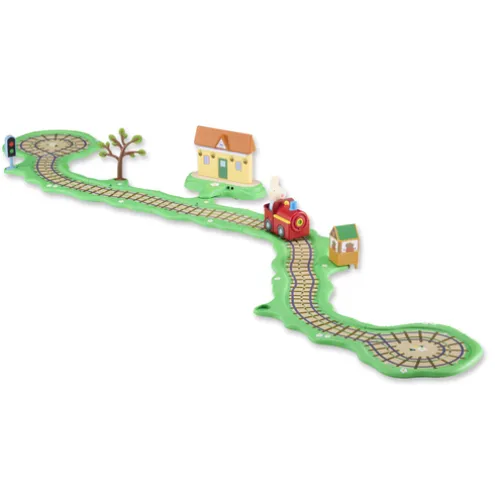 Peppa Pig Clickety Clack Train Track Playset Whizz Around