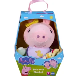 Peppa Pig Evie With Blanket Soft Toy