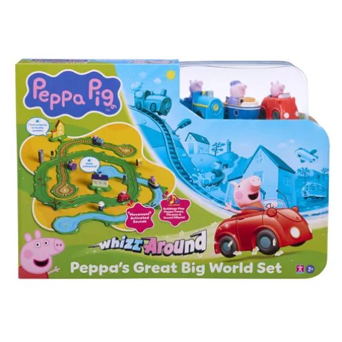 Peppa Pig Great Big World Train Track Playset Whizz Around