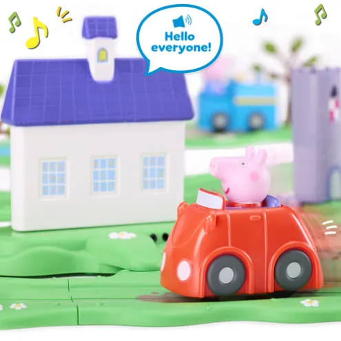 Peppa Pig Great Big World Train Track Playset Whizz Around