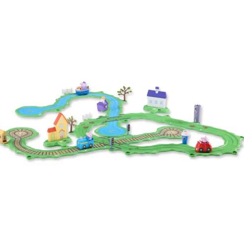 Peppa Pig Great Big World Train Track Playset Whizz Around