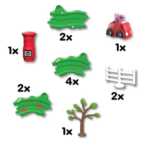 Peppa Pig Peppa's Little Red Race Car Playset Whizz Around