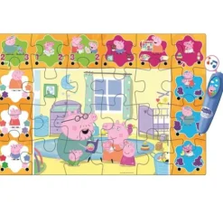 Peppa Pig 24 Piece Interactive Floor Puzzle with Evie