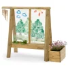 Plum Discovery Wooden Create and Paint Easel