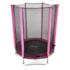 Plum 4ft Pink Junior Springsafe Trampoline and Enclosure