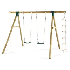 Plum Gibbon Wooden Swing Set