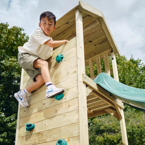 Plum Lookout Wooden Tower Playcentre and Slide