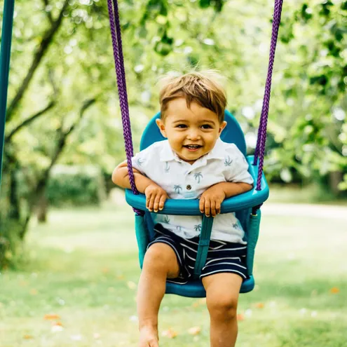Plum Metal 2in1 Swing Set