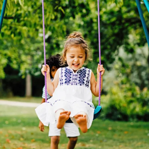 Plum Metal 2in1 Swing Set