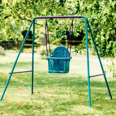 Plum Metal 2in1 Swing Set