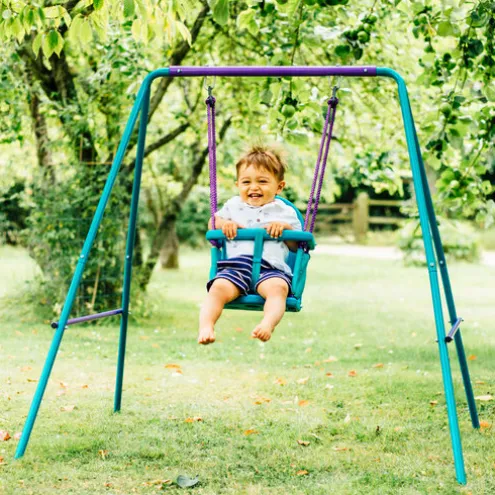Plum Metal 2in1 Swing Set