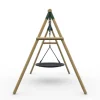 Plum Spider Monkey II Wooden Swing Set