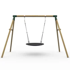 Plum Spider Monkey II Wooden Swing Set