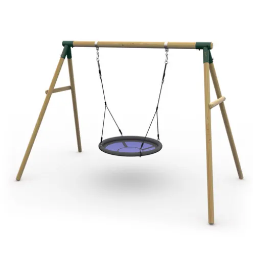 Plum Spider Monkey II Wooden Swing Set