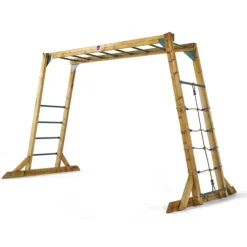Plum Wooden Free Standing Monkey Bars