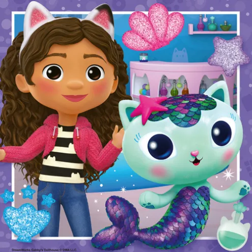 Ravensburger Gabby's Dollhouse Set of 3 Jigsaw Puzzle