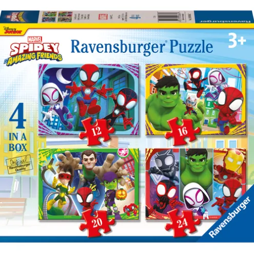 Ravensburger Spidey and his Amazing Friends 4 in a Box Puzzles