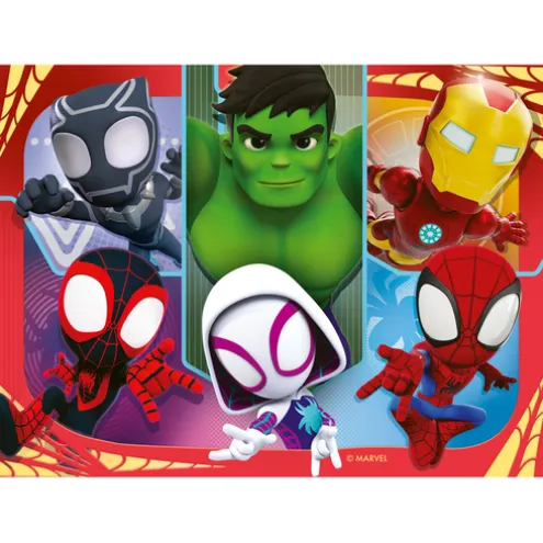 Ravensburger Spidey and his Amazing Friends 4 in a Box Puzzles