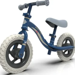 Ride-ezy Go Blue and Silver Balance Bike