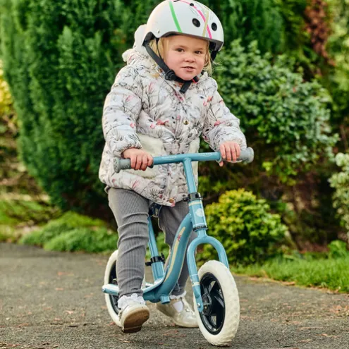 Ride-ezy Go Blue and Silver Balance Bike