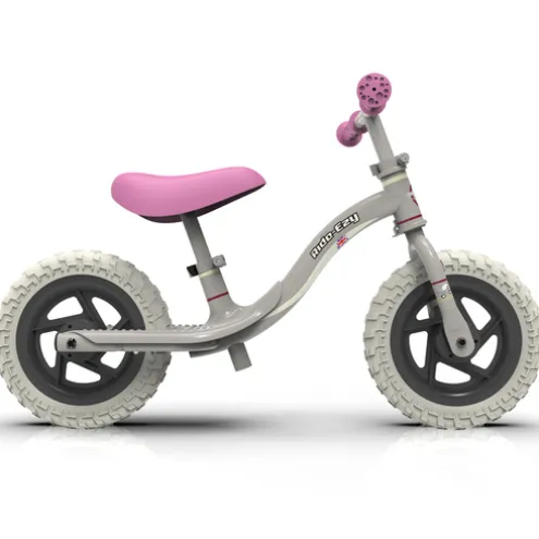 Ride-ezy 10 Inch Go Balance Bike Pink and Silver