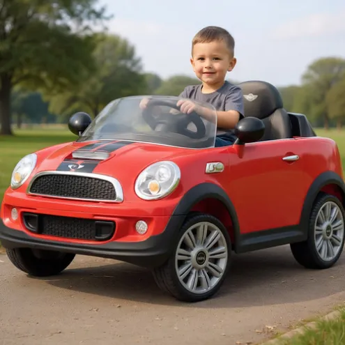 Rollplay Mini Cooper 6V Red Electric Ride On Car
