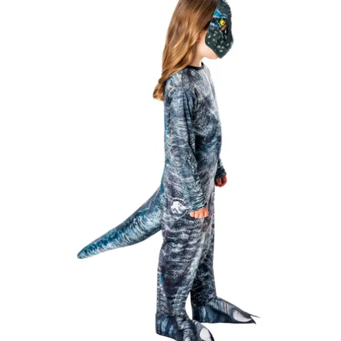 Rubies 3-5 Years Jurassic World Velociraptor Blue Dinosaur Dress Up Costume