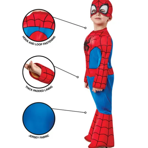 Rubies 2-3 Years Spiderman Deluxe Dress Up Costume