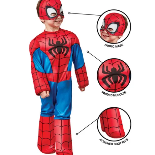 Rubies 2-3 Years Spiderman Deluxe Dress Up Costume