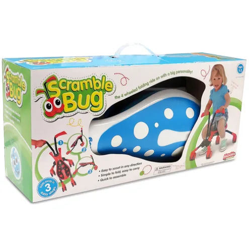 Scramblebug Blue and White Ride On