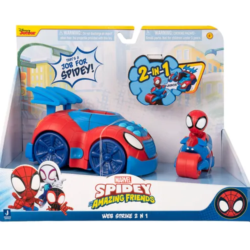 Spidey and his Amazing Friends Web Strike 2 in 1 Playset