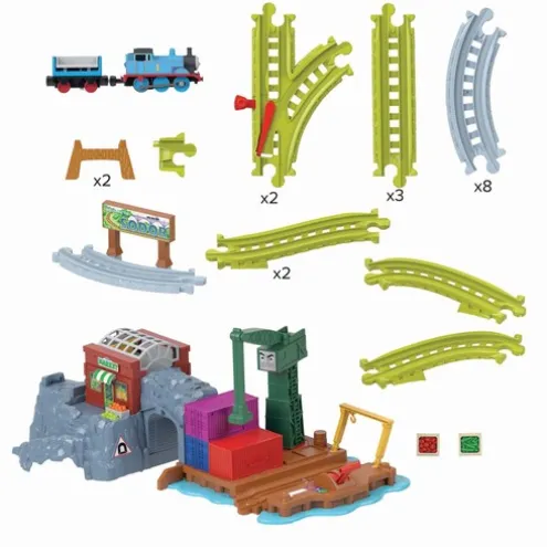 Thomas & Friends Cranky's Dockside Delivery Train Track