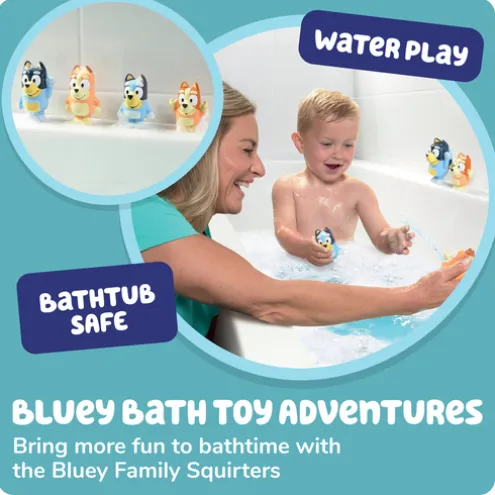 Tomy Toomies Bluey Family Squirters Bath Toy