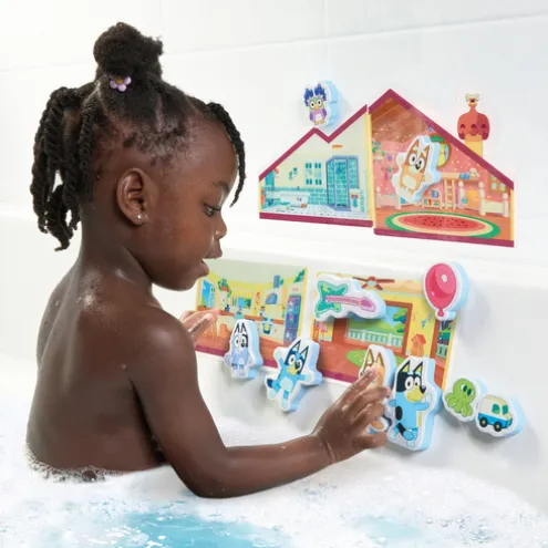 Tomy Toomies Bluey Playdate Bath Stickers