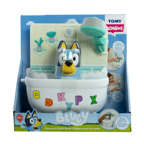 Tomy Toomies Bluey Shower and Scrub Bath Toy