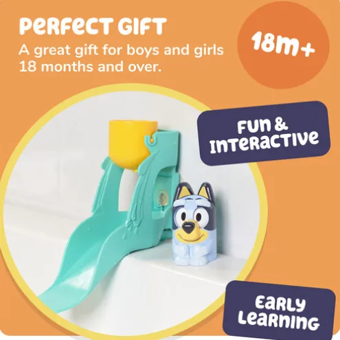 Tomy Toomies Bluey's Waterslide Bath Toy