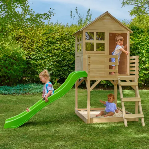 TP Buttercup Cottage Wooden Playhouse with Slide