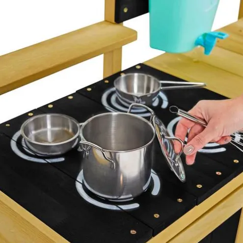 TP Deluxe Wooden Mud Kitchen