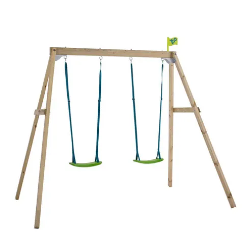 TP Forest Wooden Double Swing Set