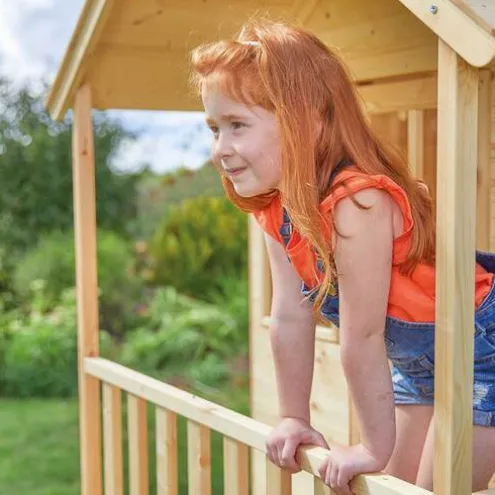 TP Hill Top Tower Wooden Playhouse with Slide