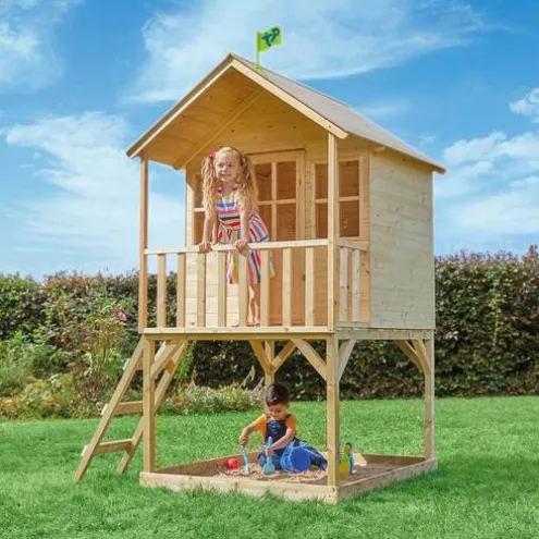 TP Hill Top Wooden Tower Playhouse