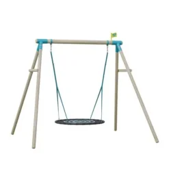 TP Knightswood Double Wooden Giant Nest Swing Set
