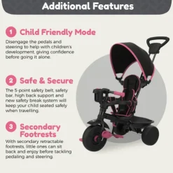 TP Zoomee 4-in-1 Deluxe Trike Pink