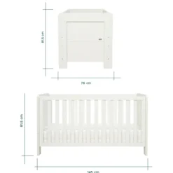 Tutti Bambini Alba Cot Bed White